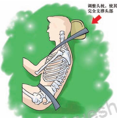 調整頭枕示意圖